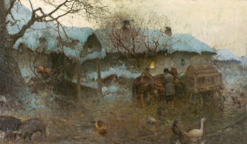 ПЕТРО ЛЕВЧЕНКО "На світанку" 1900-і, полотно, олія, 63.5х108, НХМУ