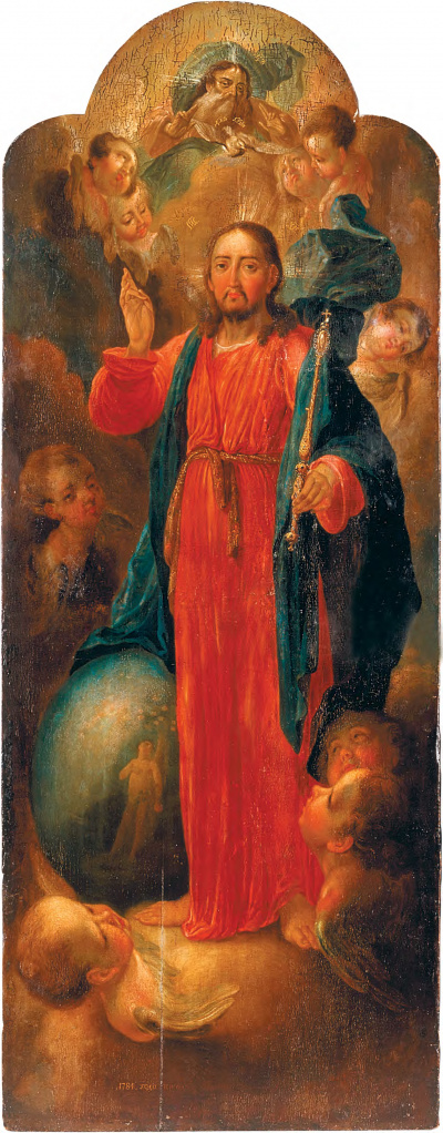 ВОЛОДИМИР БОРОВИКОВСЬКИЙ. ХРИСТОС, 1784 дерево, левкас, олія, 137х53, НХМУ