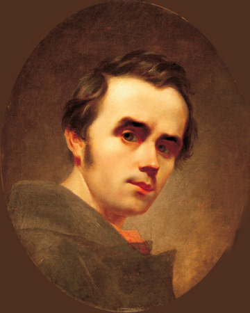 ТАРАС ШЕВЧЕНКО / автопортрет 1840-1841, полотно, олія, 43х35, НМТШ